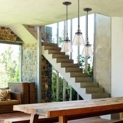 Jackson 1-Light Antique Brass & Bronze Pendant With Fabric Cord And Clear Glass Shade by Globe Electric -Deals Globe Electric Store antique brass and brown globe electric chandeliers 64750 66 1000