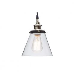 Jackson 1-Light Antique Brass & Bronze Pendant With Fabric Cord And Clear Glass Shade by Globe Electric -Deals Globe Electric Store antique brass and brown globe electric chandeliers 64750 c3 1000