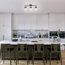 Adelaide 1.83 ft. 3-Light Antique Brass Fixed Track Lighting Kit with Matte Black Accent and Clear Glass Shades by Globe Electric 12 Adelaide 1.83 ft. 3-Light Antique Brass Fixed Track Lighting Kit with Matte Black Accent and Clear Glass Shades by Globe Electric -Deals Globe Electric Store antique brass globe electric track lighting kits 59673 4f 1000