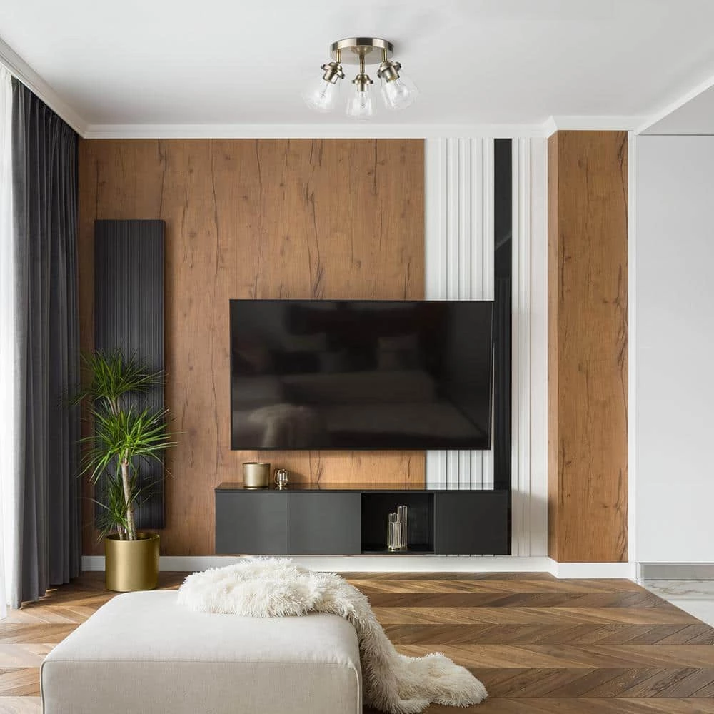 Gerard 1.53 ft. 3-Lights Antique Brass Fixed Track Lighting Kit with Clear Glass Shades, Bulbs Included by Globe Electric 4 Gerard 1.53 ft. 3-Lights Antique Brass Fixed Track Lighting Kit with Clear Glass Shades, Bulbs Included by Globe Electric - Image 4