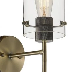 Cusco 1-Light Antique Brass Sconce by Globe Electric -Deals Globe Electric Store antique brass globe electric wall sconces 65958 c3 1000