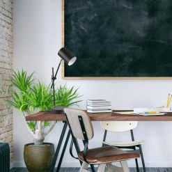 Tech Series 18 in. Matte Black Balance Arm Desk Lamp with Wireless Charging by Globe Electric -Deals Globe Electric Store black chrome accents globe electric desk lamps 52275 44 1000