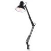 32 in. Multi-Joint Metal Clamp Black Desk Lamp by Globe Electric