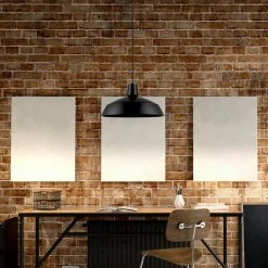 1-Light Matte Black Barn Light Pendant by Globe Electric -Deals Globe Electric Store black globe electric chandeliers 65155 fa 1000