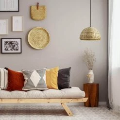 Finn 1-Light Black Shaded Pendant Light with Twine Shade by Globe Electric -Deals Globe Electric Store black globe electric chandeliers 65729 31 1000