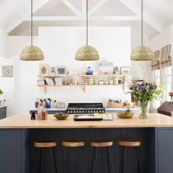 Finn 1-Light Black Shaded Pendant Light with Twine Shade by Globe Electric -Deals Globe Electric Store black globe electric chandeliers 65729 4f 1000