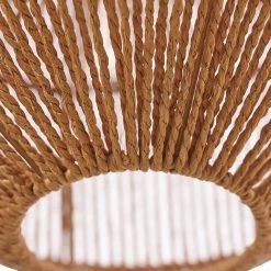 1-Light Black Shaded Pendant Lighting with Natural Twine Shade by Globe Electric -Deals Globe Electric Store black globe electric chandeliers 91002874 1f 1000