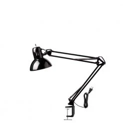32 in. Black Vintage Swing Arm Desk Lamp with Metal Clamp by Globe Electric -Deals Globe Electric Store black globe electric desk lamps 12641 fa 1000