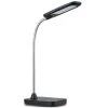 14 in. Black and Chrome Integrated LED Desk Lamp by Globe Electric