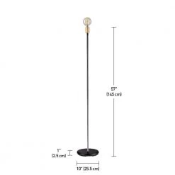Remington 57 in. Black Finish Indoor Floor Lamp by Globe Electric -Deals Globe Electric Store black globe electric floor lamps 12938 c3 1000