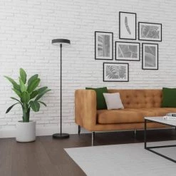 36-Watt Wi-Fi Smart Black Multicolor Changing RGB Tunable White LED Integrated Floor Lamp, No Hub Required by Globe Electric -Deals Globe Electric Store black globe electric floor lamps 67589 1f 1000