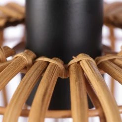 10 in. 1-Light Black Semi-Flush Mount Ceiling Light with Rattan Shade by Globe Electric 16 10 in. 1-Light Black Semi-Flush Mount Ceiling Light with Rattan Shade by Globe Electric -Deals Globe Electric Store black globe electric flush mount lights 91002841 44 1000