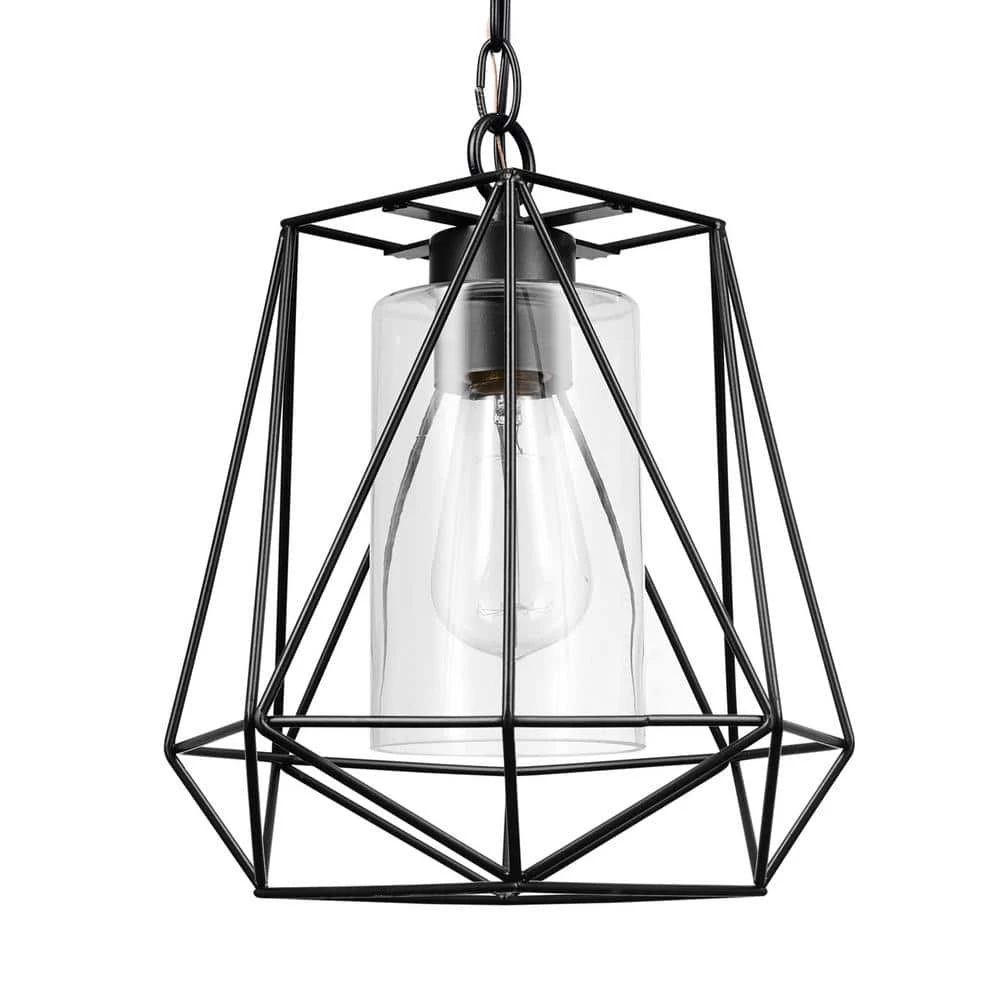 Sansa 1-Light Black Outdoor/Indoor Hanging Pendant by Globe Electric 3 Sansa 1-Light Black Outdoor/Indoor Hanging Pendant by Globe Electric - Image 3