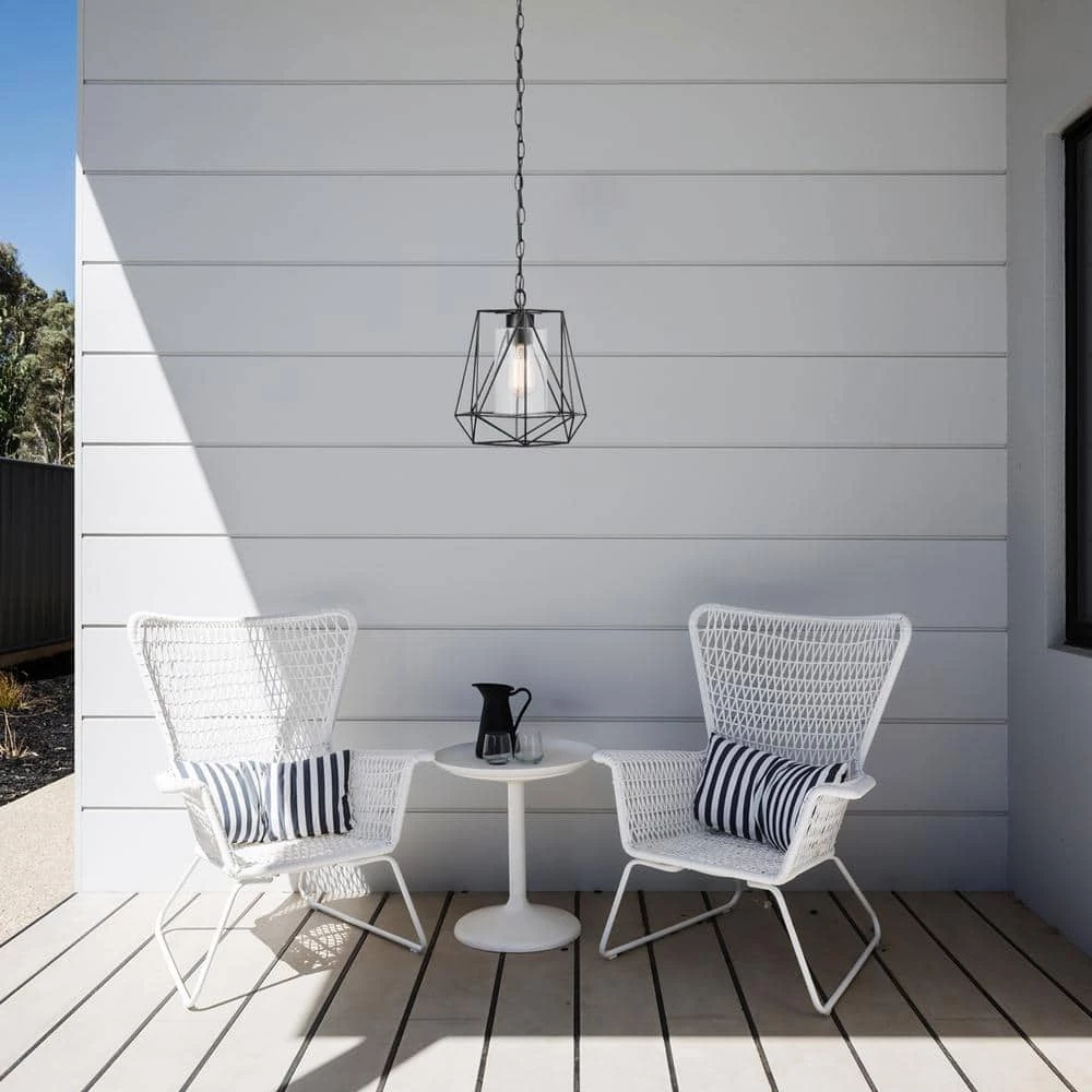Sansa 1-Light Black Outdoor/Indoor Hanging Pendant by Globe Electric 2 Sansa 1-Light Black Outdoor/Indoor Hanging Pendant by Globe Electric - Image 2