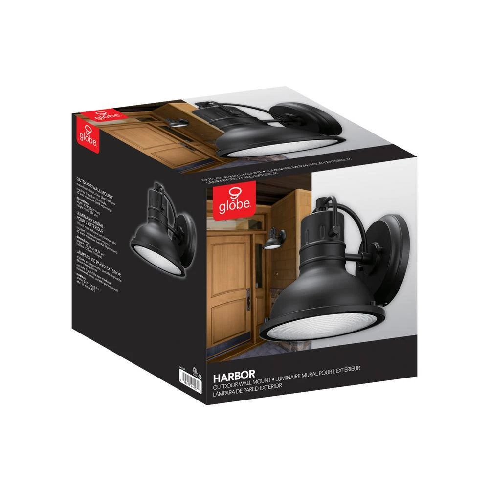 Harbor 1-Light Black Outdoor Wall Lantern Sconce by Globe Electric 6 Harbor 1-Light Black Outdoor Wall Lantern Sconce by Globe Electric - Image 6