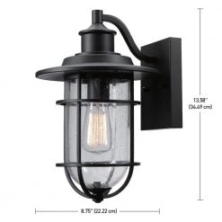 Turner 1-Light Black Outdoor Wall Lantern Sconce by Globe Electric 9 Turner 1-Light Black Outdoor Wall Lantern Sconce by Globe Electric -Deals Globe Electric Store black globe electric outdoor sconces 44308 a0 1000