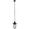 Turner 1-Light Black Outdoor Hanging Wall Lantern Sconce by Globe Electric