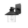 Westminster 1-Light Black Outdoor Indoor Wall Lantern Sconce with Clear Glass Shade by Globe Electric