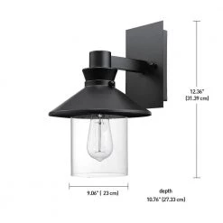 Westminster 1-Light Black Outdoor Indoor Wall Lantern Sconce with Clear Glass Shade by Globe Electric 8 Westminster 1-Light Black Outdoor Indoor Wall Lantern Sconce with Clear Glass Shade by Globe Electric -Deals Globe Electric Store black globe electric outdoor sconces 44311 a0 1000
