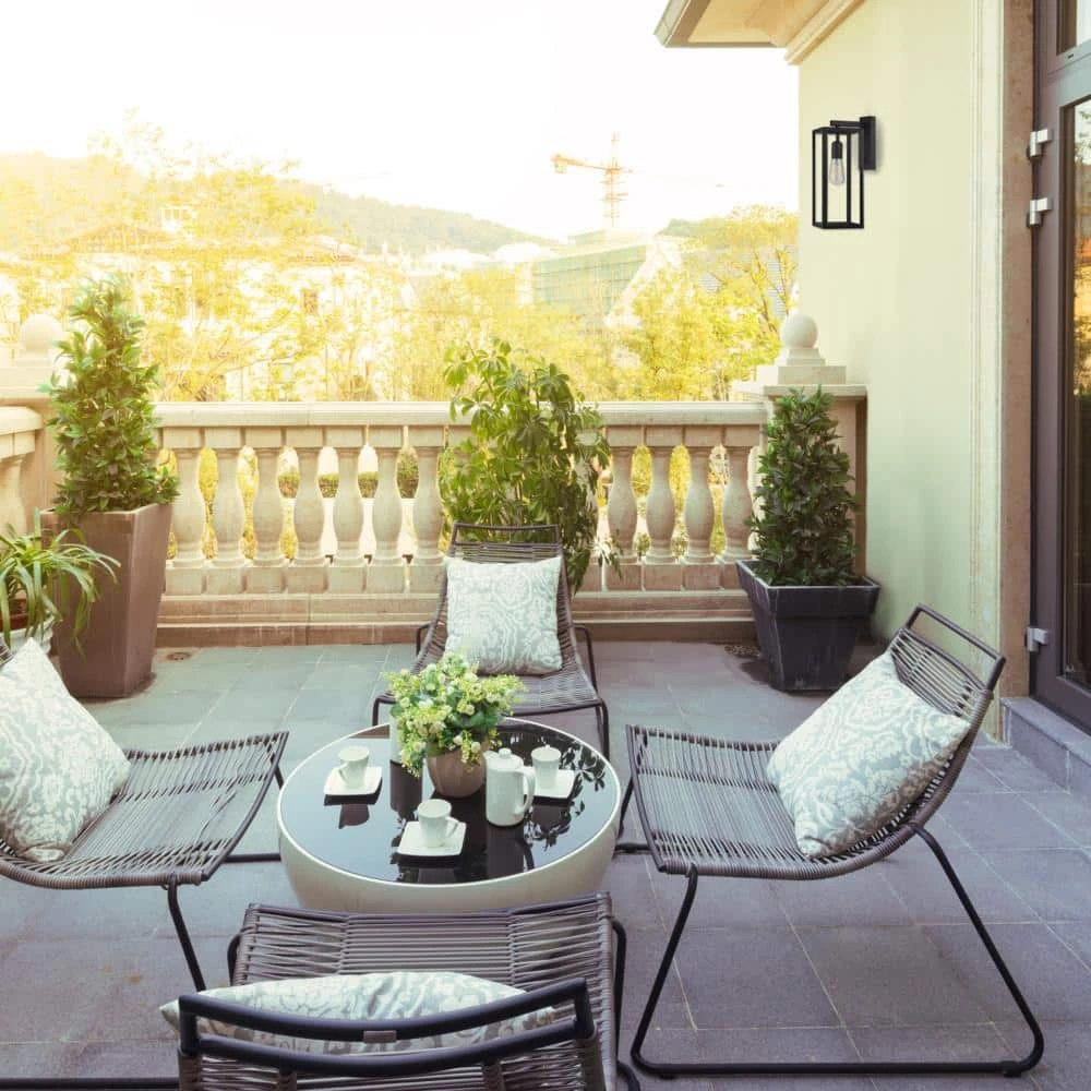 Hurley 1-Light Black Outdoor Wall Lantern Sconce by Globe Electric 4 Hurley 1-Light Black Outdoor Wall Lantern Sconce by Globe Electric - Image 4