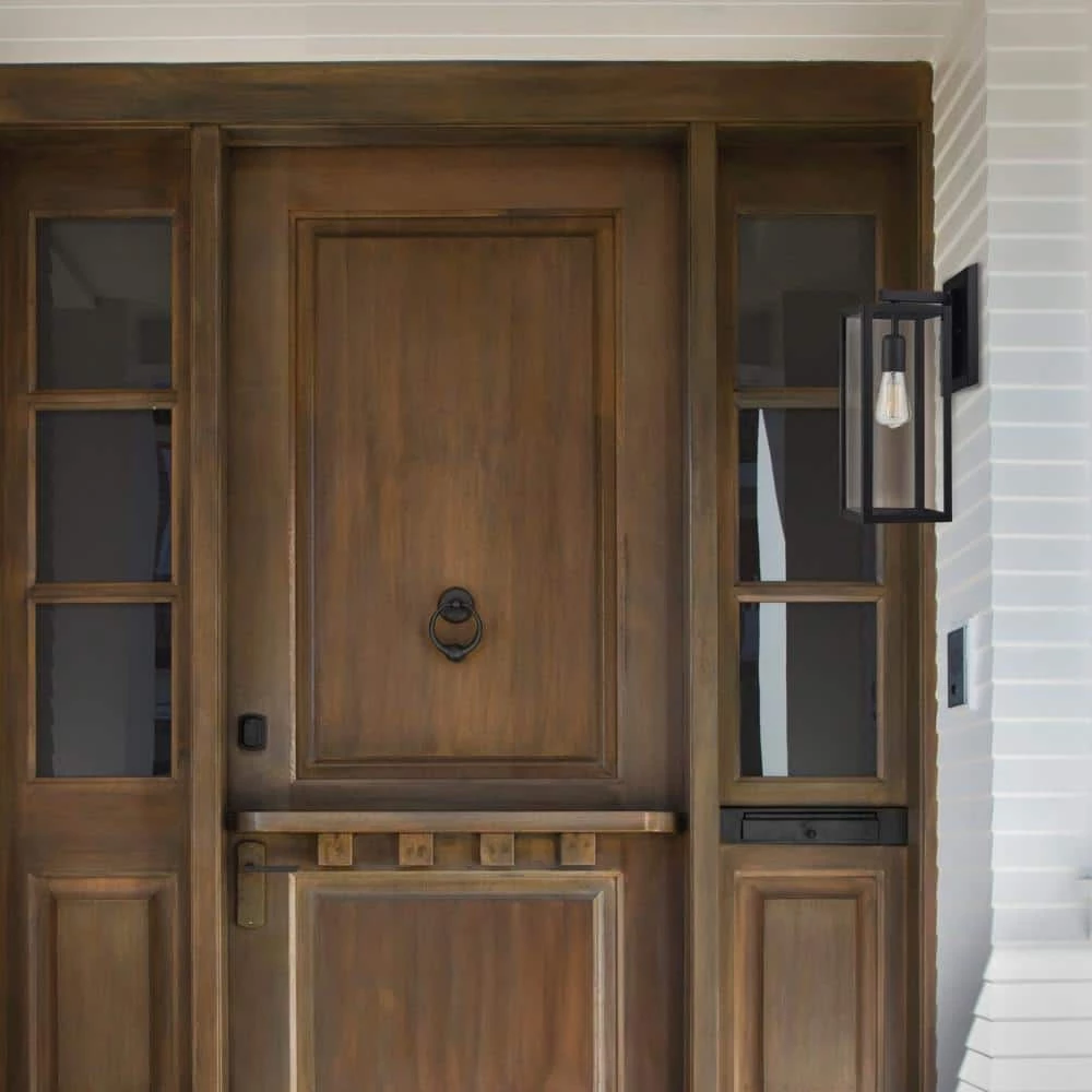 Hurley 1-Light Black Outdoor Wall Lantern Sconce by Globe Electric 2 Hurley 1-Light Black Outdoor Wall Lantern Sconce by Globe Electric - Image 2