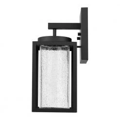 Capulet 1-Light Black LED Integrated Outdoor Indoor Wall Lantern Sconce by Globe Electric -Deals Globe Electric Store black globe electric outdoor sconces 44359 40 1000