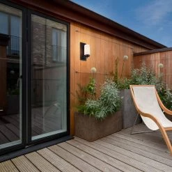 Laney 1-Light Black Outdoor/Indoor Wall Lantern Sconce with Frosted Glass Shade by Globe Electric -Deals Globe Electric Store black globe electric outdoor sconces 44659 4f 1000