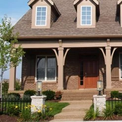 Bowery 1-Light Matte Black Outdoor Lamp Post Light Fixture with Base Adaptor and Clear Glass Inserts by Globe Electric 13 Bowery 1-Light Matte Black Outdoor Lamp Post Light Fixture with Base Adaptor and Clear Glass Inserts by Globe Electric -Deals Globe Electric Store black globe electric pier mount lights 44384 31 1000