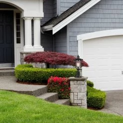 Turner 1-Light Black Outdoor Lamp Post with Seeded Glass Shade by Globe Electric -Deals Globe Electric Store black globe electric post light sets 44798 c3 1000