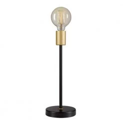 Remington 15 in. Black Indoor Table Lamp by Globe Electric