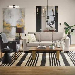 Kara 23.05 in. Black Table Lamp with Black Fabric Shade and CEC Title 20 LED Bulb Included by Globe Electric -Deals Globe Electric Store black globe electric table lamps 67094 40 1000