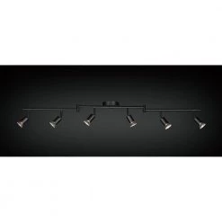 Payton 3.9 ft. 6-Light Black Track Lighting Kit by Globe Electric -Deals Globe Electric Store black globe electric track lighting kits 59693 d4 1000