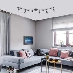 Payton 3.9 ft. 6-Light Black Track Lighting Kit by Globe Electric -Deals Globe Electric Store black globe electric track lighting kits 59693 fa 1000