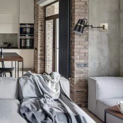 McKibbin 1-Light Matte Black Plug-In or Hardwire Swing Arm Wall Sconce by Globe Electric -Deals Globe Electric Store black globe electric wall lamps 51345 4f 1000