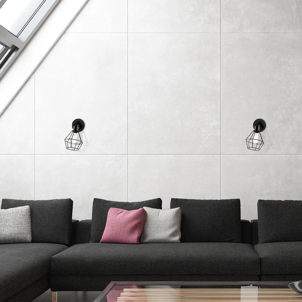 1-Light Black Shade Plug-in Wall Sconce with Clear 6 ft. Cord by Globe Electric 5 1-Light Black Shade Plug-in Wall Sconce with Clear 6 ft. Cord by Globe Electric - Image 5