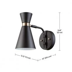 Belmont 1-Light Black Sconce by Globe Electric 8 Belmont 1-Light Black Sconce by Globe Electric -Deals Globe Electric Store black globe electric wall sconces 65855 4f 1000
