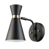 Belmont 1-Light Black Sconce by Globe Electric
