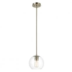Vivienne 1-Light Brass Pendant Light with Clear Glass Shade by Globe Electric -Deals Globe Electric Store brass globe electric chandeliers 60871 1f 1000