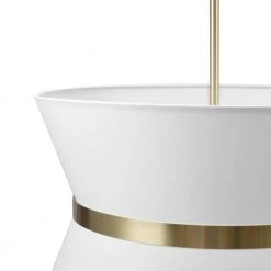 Meadow 3-Light Matte Brass Chandelier with White Fabric Shade by Globe Electric 15 Meadow 3-Light Matte Brass Chandelier with White Fabric Shade by Globe Electric -Deals Globe Electric Store brass globe electric chandeliers 65727 1f 1000