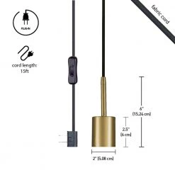 Leila 1-Light Brass Pendant by Globe Electric 9 Leila 1-Light Brass Pendant by Globe Electric -Deals Globe Electric Store brass globe electric pendant lights 65980 4f 1000