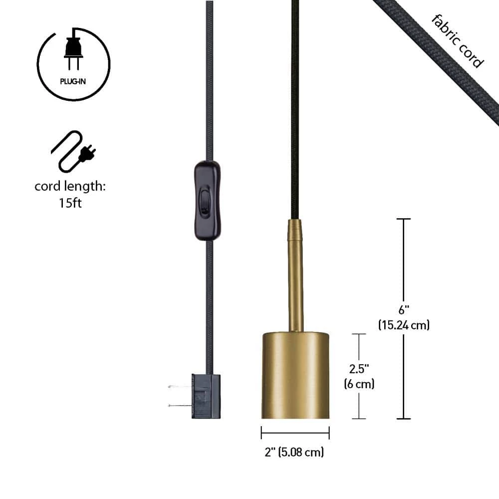 Leila 1-Light Brass Pendant by Globe Electric 4 Leila 1-Light Brass Pendant by Globe Electric - Image 4