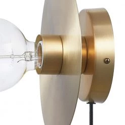 Courtney 1-Light Brass Plug-In or Hardwire Wall Sconce by Globe Electric 13 Courtney 1-Light Brass Plug-In or Hardwire Wall Sconce by Globe Electric -Deals Globe Electric Store brass globe electric wall sconces 91002619 1f 1000