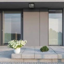 2-Light Bronze Outdoor Indoor Flush Mount Light with Clear Watered Glass Shade, Vintage Incandescent Bulbs Included by Globe Electric -Deals Globe Electric Store bronze globe electric outdoor flush mount lights 43507 c3 1000