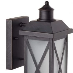 Ridley 1-Light Bronze Outdoor Wall Lantern Sconce by Globe Electric -Deals Globe Electric Store bronze globe electric outdoor sconces 43634 c3 1000