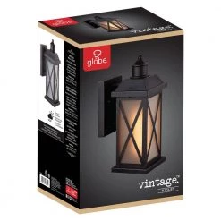 Ridley 1-Light Bronze Outdoor Wall Lantern Sconce by Globe Electric -Deals Globe Electric Store bronze globe electric outdoor sconces 43634 fa 1000