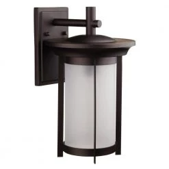 Scottsdale 1-Light Bronze Outdoor Wall Lantern Sconce by Globe Electric