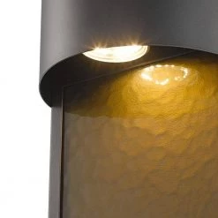 Sutherland 1-Light Bronze Outdoor Integrated LED Wall Lantern Sconce by Globe Electric -Deals Globe Electric Store bronze globe electric outdoor sconces 44227 c3 1000