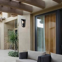 Columbus 1-Light Bronze Outdoor Indoor Wall Sconce with Clear Glass Panes Bulb Included by Globe Electric -Deals Globe Electric Store bronze globe electric outdoor sconces 44387 31 1000