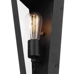 Columbus 1-Light Bronze Outdoor Indoor Wall Sconce with Clear Glass Panes Bulb Included by Globe Electric -Deals Globe Electric Store bronze globe electric outdoor sconces 44387 c3 1000