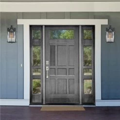 Donovan 1-Light Outdoor Wall Sconce, Dark Bronze, Seeded Glass Shade by Globe Electric 11 Donovan 1-Light Outdoor Wall Sconce, Dark Bronze, Seeded Glass Shade by Globe Electric -Deals Globe Electric Store bronze globe electric outdoor sconces 44544 31 1000